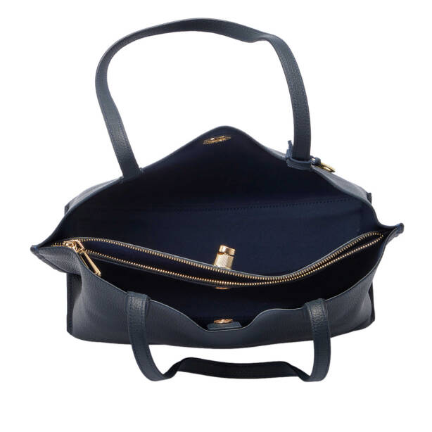 Lacivert Deri Kadın Omuz Çantası - S25Y1BC80289-A38 - 4