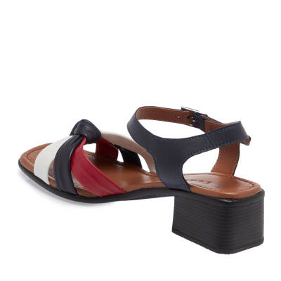 Lacivert Deri Kadın Sandalet - K25Y1SN67771-A31 - 2