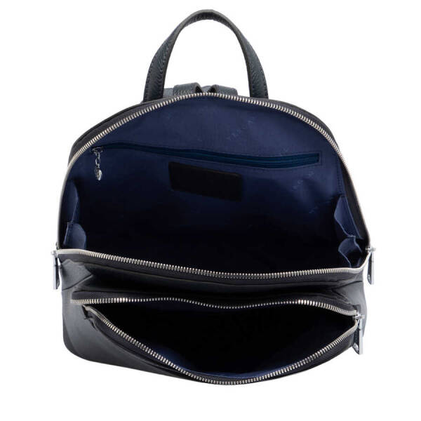 Lacivert Hakiki Deri Kadın Sırt Çantası - S1SR00079802-A38 - 4