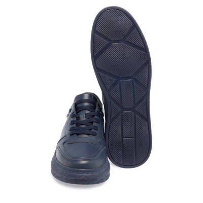  Lacivert Deri Kadın Sneaker - K23S1AY66803-A31 - 4