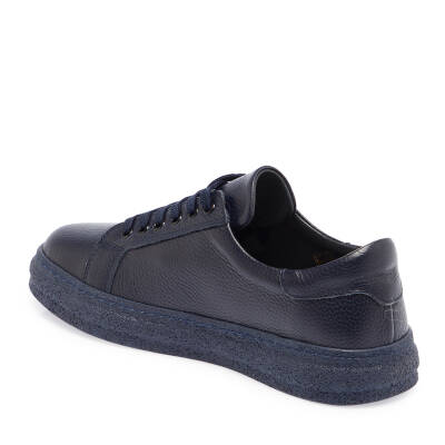  Lacivert Deri Kadın Sneaker - K23S1AY66804-A38 - 2