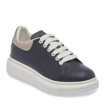  Lacivert Deri Kadın Sneaker - K23S1AY67050-R39 - 1