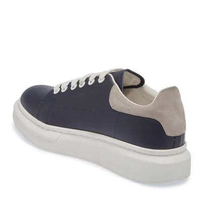  Lacivert Deri Kadın Sneaker - K23S1AY67050-R39 - 2