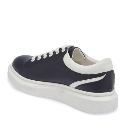 Lacivert Deri Kadın Sneaker - K24I1AY67326-A31 - 2