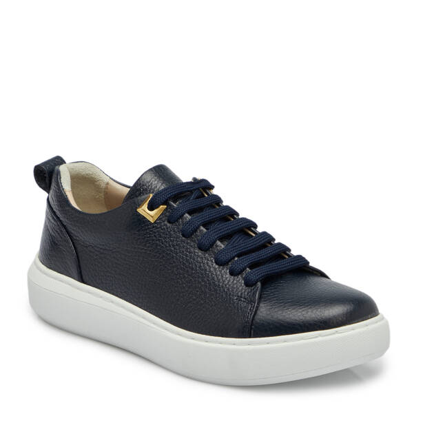 Lacivert Hakiki Deri Kadın Sneaker - K25S1AY68140-A38 - 2