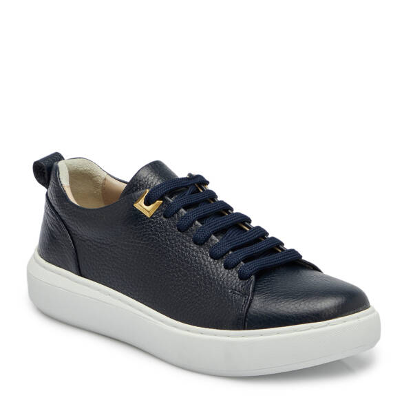 Lacivert Hakiki Deri Kadın Sneaker - K25S1AY68140-A38 - 2