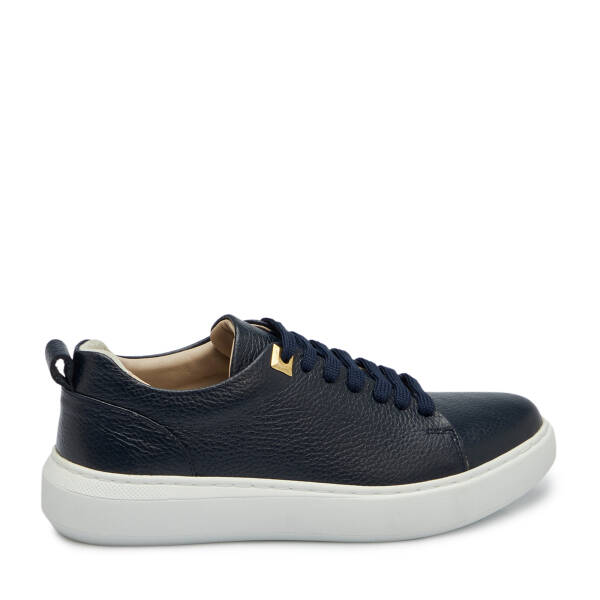 Lacivert Hakiki Deri Kadın Sneaker - K25S1AY68140-A38 - 1