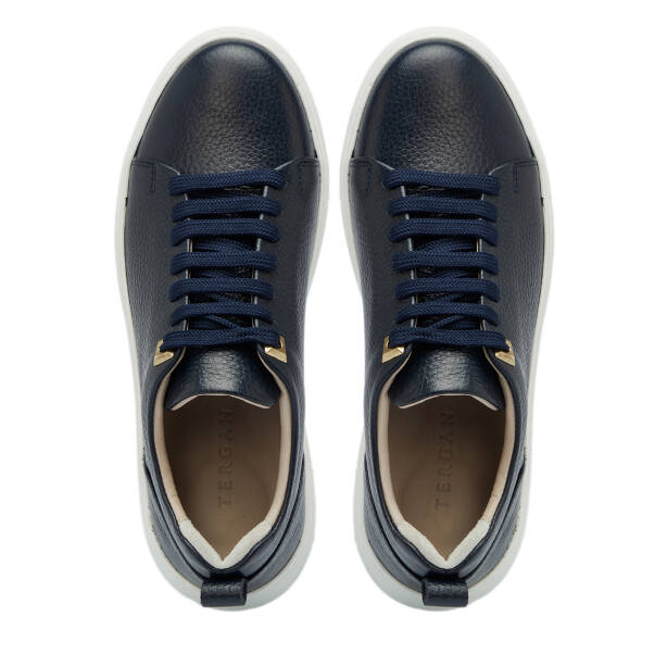 Lacivert Hakiki Deri Kadın Sneaker - K25S1AY68140-A38 - 5