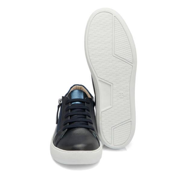 Lacivert Hakiki Deri Kadın Sneaker - K25S1AY68141-A38 - 4