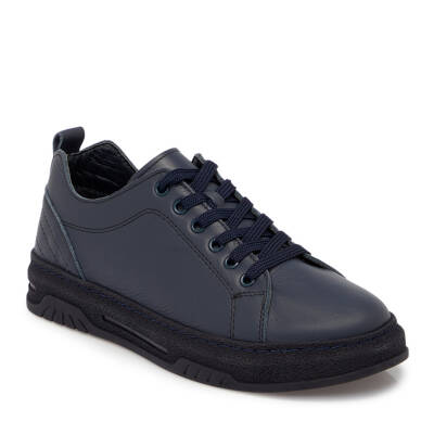 Lacivert Deri Kadın Sneaker - K25S1AY68174-A31 - 1