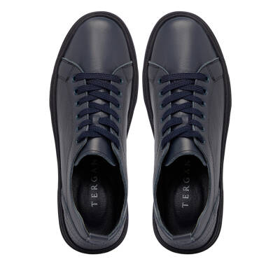 Lacivert Deri Kadın Sneaker - K25S1AY68174-A31 - 5