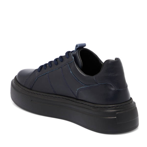 Lacivert Deri Kadın Sneaker - K25S1AY68307-A31 - 2