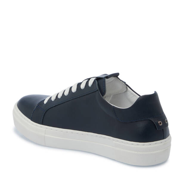 Lacivert Deri Kadın Sneaker - K25S1AY68368-A31 - 2
