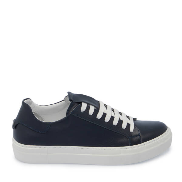 Lacivert Deri Kadın Sneaker - K25S1AY68368-A31 - 3