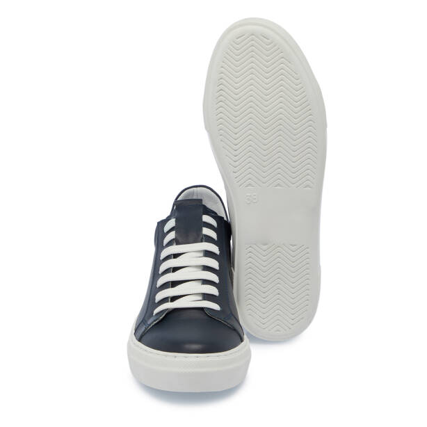 Lacivert Deri Kadın Sneaker - K25S1AY68368-A31 - 4