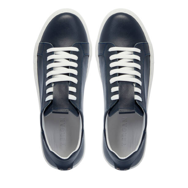 Lacivert Deri Kadın Sneaker - K25S1AY68368-A31 - 5