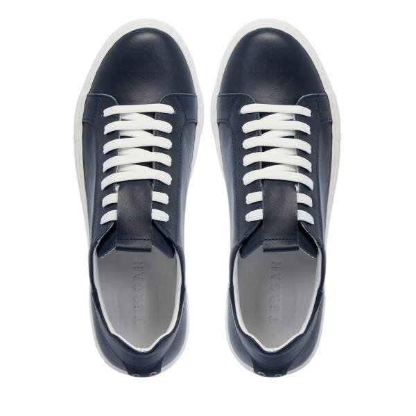 Lacivert Deri Kadın Sneaker - K25S1AY68368-A31 - 5