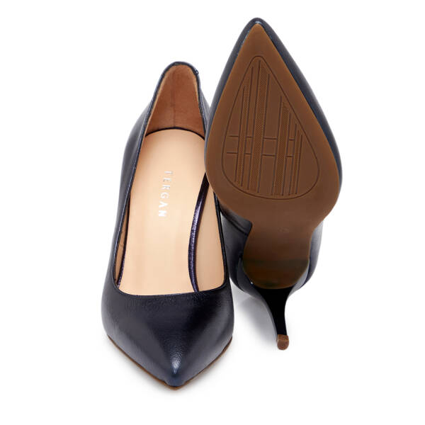 Lacivert Deri Kadın Stiletto - K24S1AY67599-U2K - 4