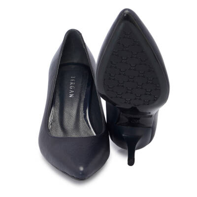 Lacivert Deri Kadın Stiletto - K24S1AY67737-A31 - 4