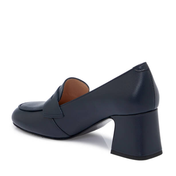 Lacivert Deri Kadın Topuklu Ayakkabı - K25S1AY68129-A31 - 2