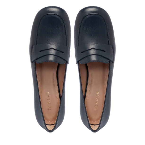 Lacivert Deri Kadın Topuklu Ayakkabı - K25S1AY68129-A31 - 5