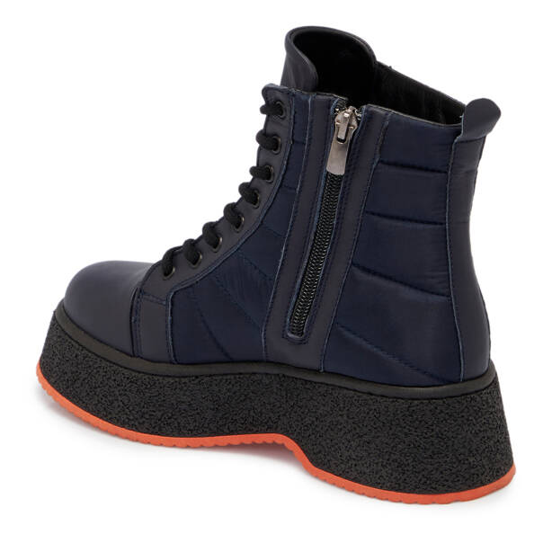 Lacivert Deri - Tekstil Kadın Casual Bot - K24K1BT67547-K0O - 2