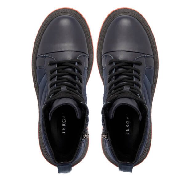 Lacivert Deri - Tekstil Kadın Casual Bot - K24K1BT67547-K0O - 5