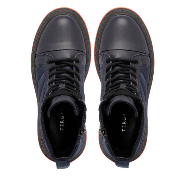 Lacivert Deri - Tekstil Kadın Casual Bot - K24K1BT67547-K0O - 5