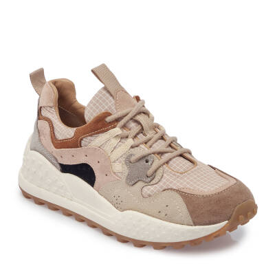 Lacivert Deri-Tekstil Kadın Sneaker - K25I1AY68116-D44 - 1