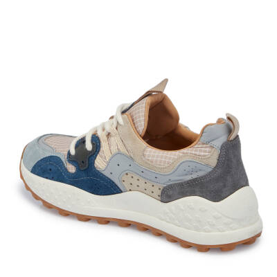 Lacivert Deri-Tekstil Kadın Sneaker - K25I1AY68116-K0K - 2