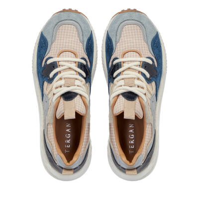 Lacivert Deri-Tekstil Kadın Sneaker - K25I1AY68116-K0K - 5