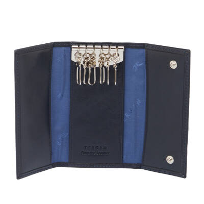 Lacivert Deri Unisex Anahtarlık - S1AN00000080-H86 - 2