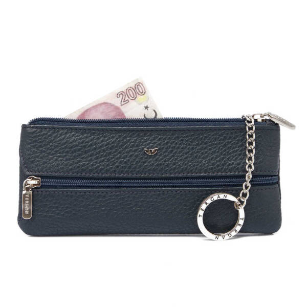 Lacivert Deri Unisex Anahtarlık - S1AN00000157-A38 - 2