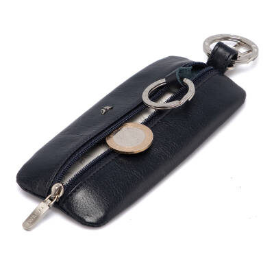 Lacivert Deri Unisex Anahtarlık - S1AN00000192-H86 - 2