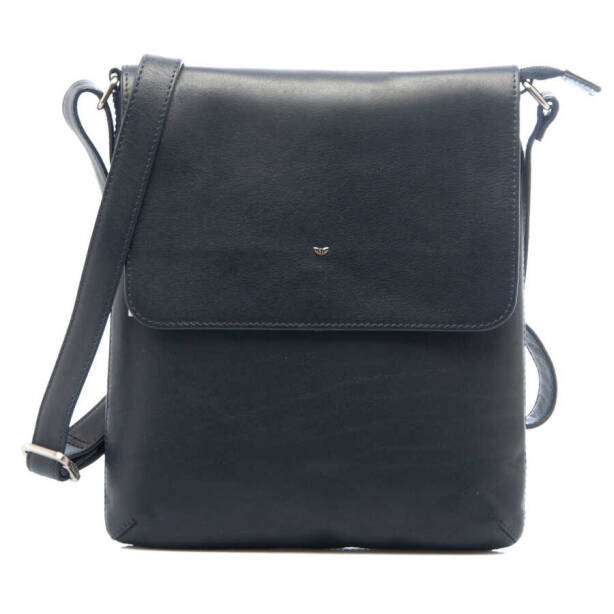 Lacivert Hakiki Deri Unisex Çapraz Askılı Çanta - S1AC00002942-I91 - Tergan