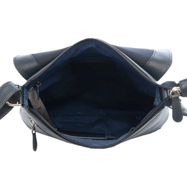 Lacivert Hakiki Deri Unisex Çapraz Askılı Çanta - S1AC00002942-I91 - Tergan