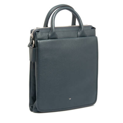 Lacivert Deri Unisex Çapraz Askılı Çanta - S1AC00021184-X86 - 2