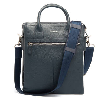 Lacivert Deri Unisex Çapraz Askılı Çanta - S1AC00021184-X86 - 3