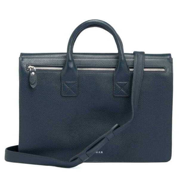 Lacivert Hakiki Deri Unisex Evrak Çantası - S1EV00021247-A38 - 3