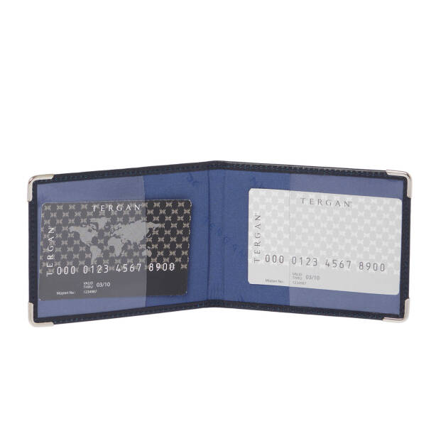 Lacivert Deri Unisex Kimlik Kabı - S1KI00001446-H86 - Tergan