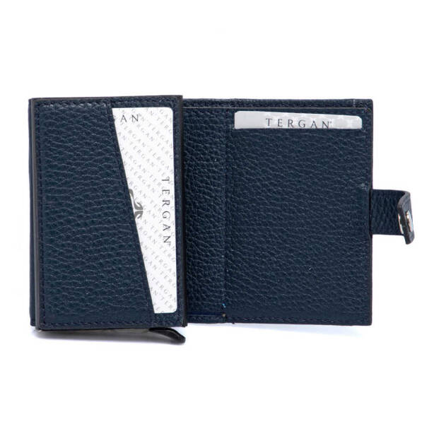 Lacivert Hakiki Deri Unisex Kredi Kartlık - S1KK00000263-A38 - 2