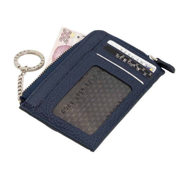 Lacivert Hakiki Deri Unisex Kredi Kartlık - S1KK00000265-U8F - 2