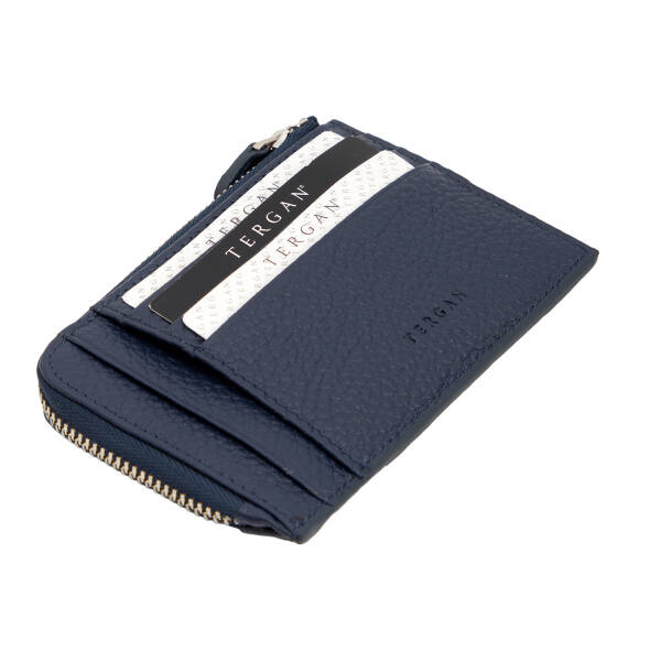 Lacivert Hakiki Deri Unisex Kredi Kartlık - S1KK00000265-U8F - 1