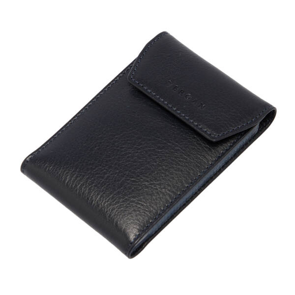 Lacivert Deri Unisex Kredi Kartlık - S1KK00001193-H86 - 1