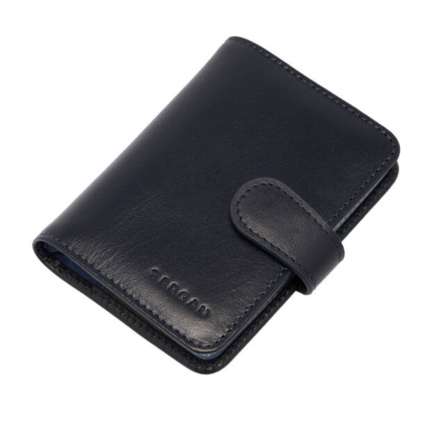 Lacivert Deri Unisex Kredi Kartlık - S1KK00001210-H86 