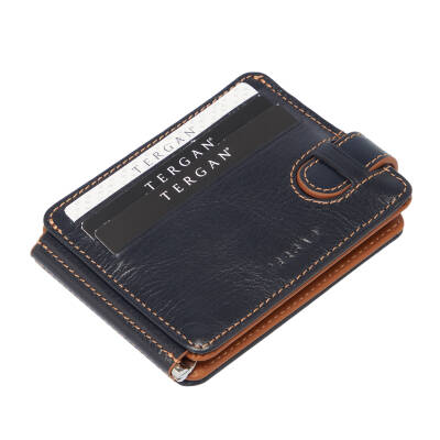 Lacivert Deri Unisex Kredi Kartlık - S1KK00001637-F3U 