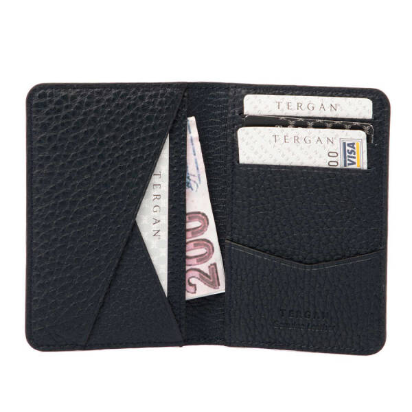 Lacivert Deri Unisex Kredi Kartlık - S1KK00001645-A38 - 2