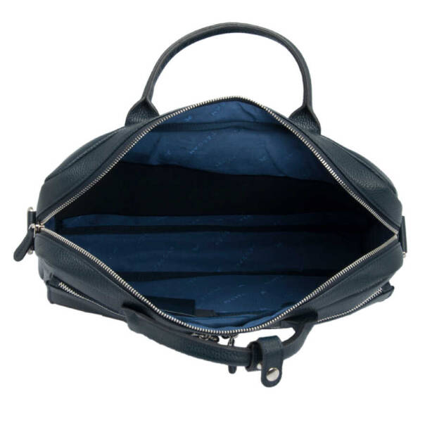 Lacivert Hakiki Deri Unisex Laptop Çantası - S1LC00002897-A38 - Tergan