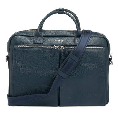 Lacivert Deri Unisex Laptop Çantası - S1LC00002897-A38 - 3