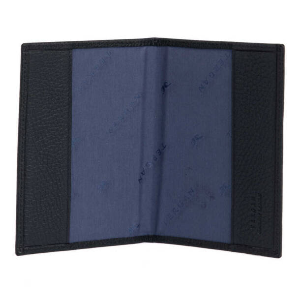 Lacivert Hakiki Deri Unisex Pasaportluk - S1PS00001200-A38 - Tergan